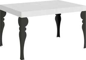 Stół rozkładany 140/224x80cm Paxon frassino biała nogi antracytowe
