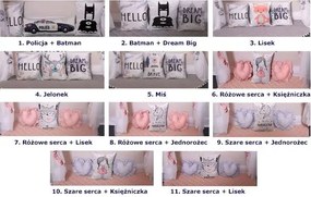 Szary baldachim nad łóżeczko z oświetleniem LED C8-A30