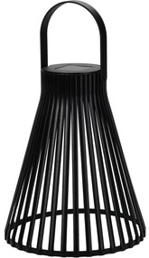 Lampion solarny, czarny, 23 cm