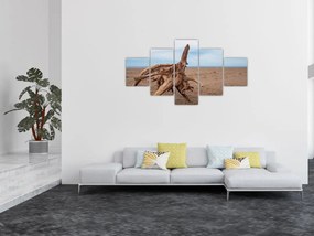 Obraz - Zmyte przez morze (125x70 cm)