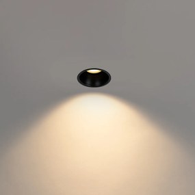 Zestaw 6 czarnych opraw LED GU10 50 mm IP44 - Dept