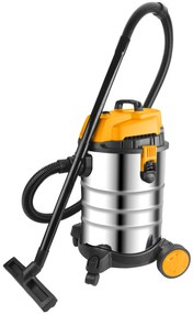 Odkurzacz przemysłowy, ssanie na sucho/mokro, 3000 W, 30 l
