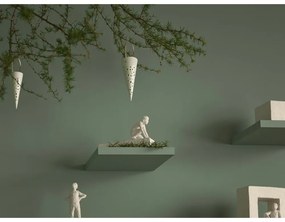 Biała ceramiczna wisząca dekoracja Kähler Design Cone, wys. 14,5 cm