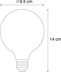 Inteligentne żarówki LED E27 z możliwością ściemniania G95 Gold 7W 806 lm 1800-6500K