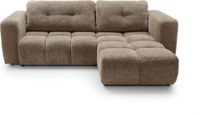 Masseno Narożnik ARTE z funkcją spania i pojemnikiem na pościel Narozniki L, Rozkładana sofa - Brązowy, BELLO 10