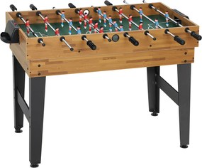 SPORTNOW stół do gier 13 w 1, piłkarzyki, szachy, bilard, tenis stołowy i inne, MDF, tworzywo sztuczne, orzech włoski