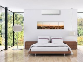 Obraz zachodu słońca nad Žižkov (170x50 cm)