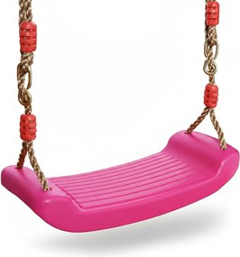 Huśtawka ogrodowa dla dzieci plastikowa ZOYA różowa