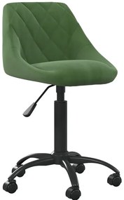 Ciemnozielony welurowy fotel obrotowy T9-H23