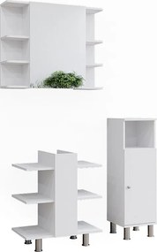 Zestaw mebli łazienkowych biały 79.6x36.6x95 fynn