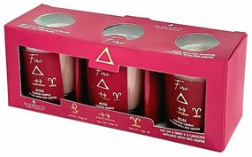 Arome Elements zestaw świec zapachowych 3 szt. Ogień
