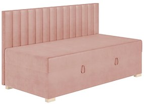 Różowe łóżko dziecięce ze schowkiem i materacem 90x200 cm Chill – Ghado