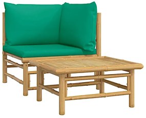 Elegancki zestaw ogrodowy z bambusa - Melbor 3X