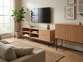 Szafka RTV VALMOR 140x40 cm, dekor dąb