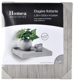 Półka wisząca na ścianę z MDF, dł. 25 cm