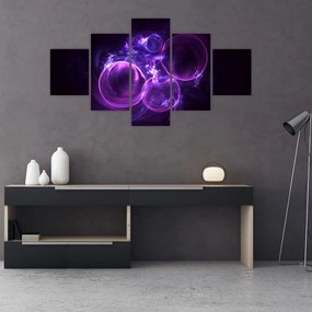 Abstrakcyjny obraz bąbelków (125x70 cm)
