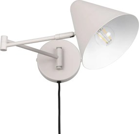 Kinkiet z elastyczną konstrukcją do kontaktu w kolorze kości słoniowej ø 15 cm Cosima – Trio