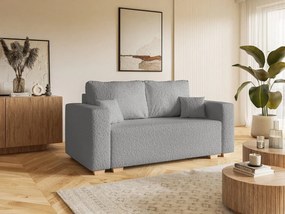 Kanapa z funkcją spania COMFORT III DUO 2 osobowa szara nowoczesna