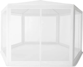 Pawilon ogrodowy, handlowy 2x2x2 m z moskitierą Gardiva N-W, biały