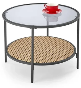 Stolik kawowy DAKOTA 60x60 dymiona/naturalna HALMAR