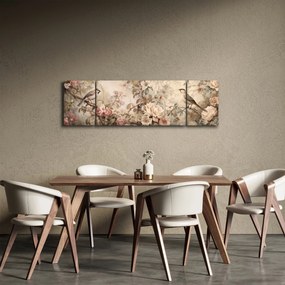 Obraz - Obraz ptaka w stylu vintage (170x50 cm)