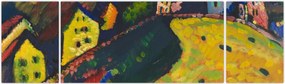 Obraz - Vasily Kandinsky, Houses at Murnau, reprodukcje (170x50 cm)