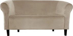 Sofa Milo tkanina Welur wygodna sofa tapicerowana do salonu i poczekalni : Kolor nogi - Venge, Kolor tkaniny - VELVET - MG09, Typ tkaniny - Velvet, Wysokość nogi - 15 cm