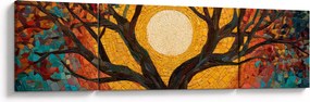 Obraz - Słońce w koronie drzewa życia (170x50 cm)