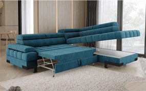 Narożnik SELVA L z funkcją spania i pojemnikiem Prawostronny w tkaninie AUSTIN 14 WERSAL