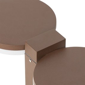 Zewnetrzna Stojąca lampa zewnętrzna brązowa rdza 50 cm w tym LED 2-światła IP44 - Esmee Nowoczesny Oswietlenie zewnetrzne