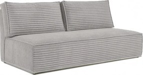 Sofa z Funkcją Spania MAVIA Szara Sztruksowa Nowoczesna