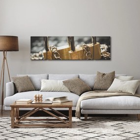 Obraz dwóch zamków (170x50 cm)