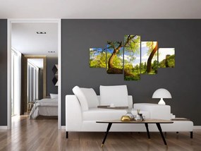 Obraz wiosennej łąki (125x70 cm)