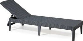 Elegancki leżak ogrodowy JAIPUR - grafit