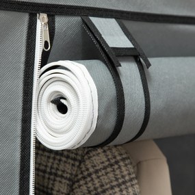 HOMCOM Szafa z tkaniny Składana z 8 poziomami i drążkami na ubrania Praktyczne przechowywanie | Aosom PL