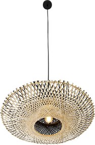 Orientalna lampa wisząca bambusowa 50 cm - Rina
