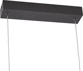 Designerska lampa wisząca czarna 100 cm z LED z 3-stopniową regulacją ściemniania - Wokkel