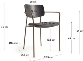 Szare krzesło Maureen – Kave Home