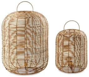 Wiklinowa lampa stołowa Nkuku Noko, wys. 65 cm
