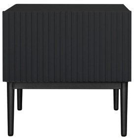 Zestaw szafek nocnych Nicole 46 cm - czarny / czarne nóżki