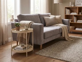 Stolik pomocniczy RAVELO Ø 40,5 cm, beżowy