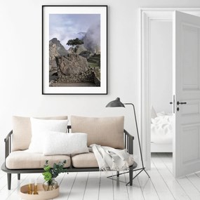 Plakat - Drzewo na skale (A4)
