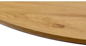 Okrągły stół z blatem w dekorze dębu ø 100 cm Cesura – Unique Furniture