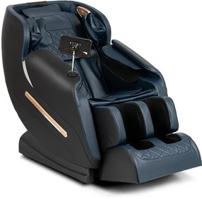 Granatowo-czarny masujący fotel z funkcją Zero Gravity R4-S79