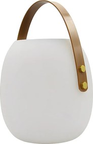 Latarnia solarna LED JIMMY 34 cm, światło ciepłe/zimne białe, ładowana przez USB, czas pracy 8h, IP44, polietylen