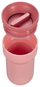 Różowy kubek podróżny Mepal Ellipse, 275 ml