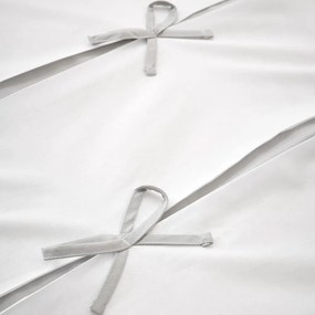 Biało-szara pościel dwuosobowa 230x220 cm Milo Bow – Catherine Lansfield