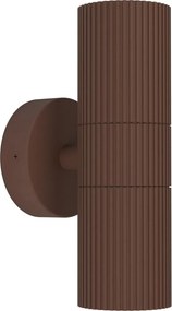 Eglo 902041 - Kinkiet zewnętrzny TOMELLOSO 2xGU10/28W/230V IP44 brązowy