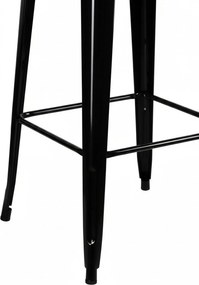 Wysoki stó z naturalnego drewna Torix 60 cm