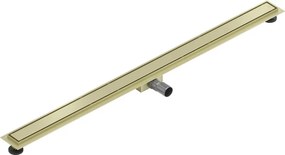 Mexen Flat M13 odpływ liniowy 2w1 140 cm, złoty szczotkowany - 1A10140